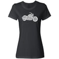 thumbnail image 1 of Inktastic Distressed Motorcycle Women's T-Shirt, 1 of 5