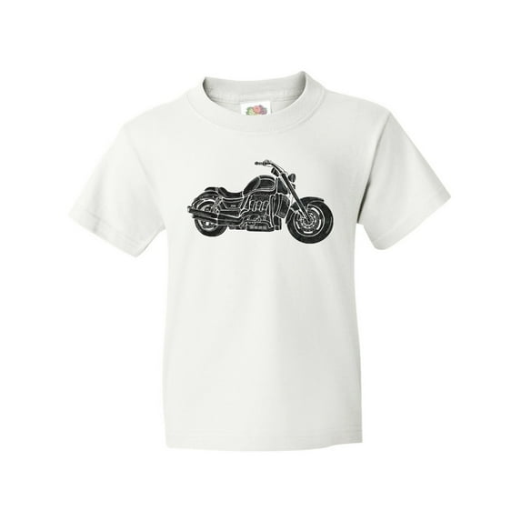 Inktastic Distressed Motorcycle Youth T-Shirt
