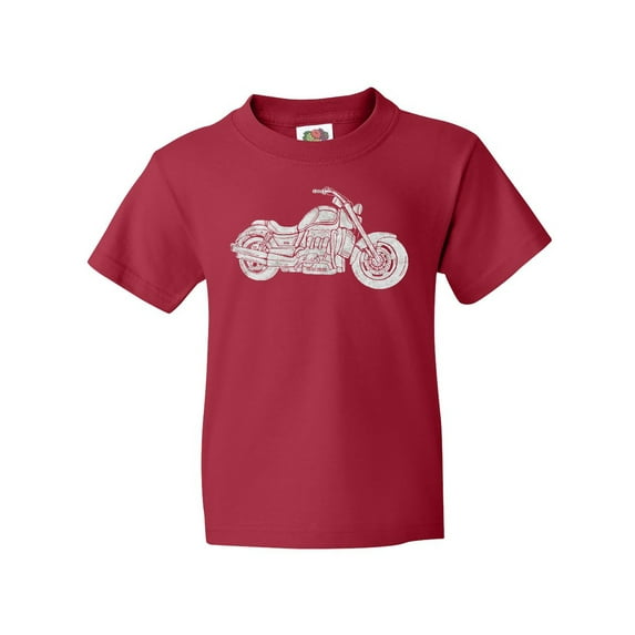 Inktastic Distressed Motorcycle Youth T-Shirt