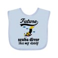 thumbnail image 1 of Inktastic Diving Future Scuba Diver Like Daddy Boys Baby Bib, 1 of 4