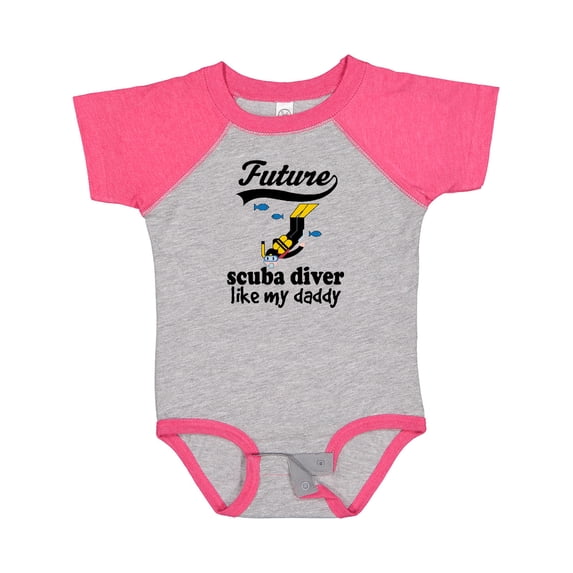 Inktastic Diving Future Scuba Diver Like Daddy Boys Baby Bodysuit