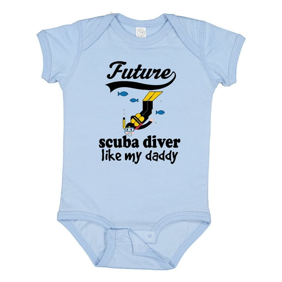 Inktastic Diving Future Scuba Diver Like Daddy Boys Baby Bodysuit