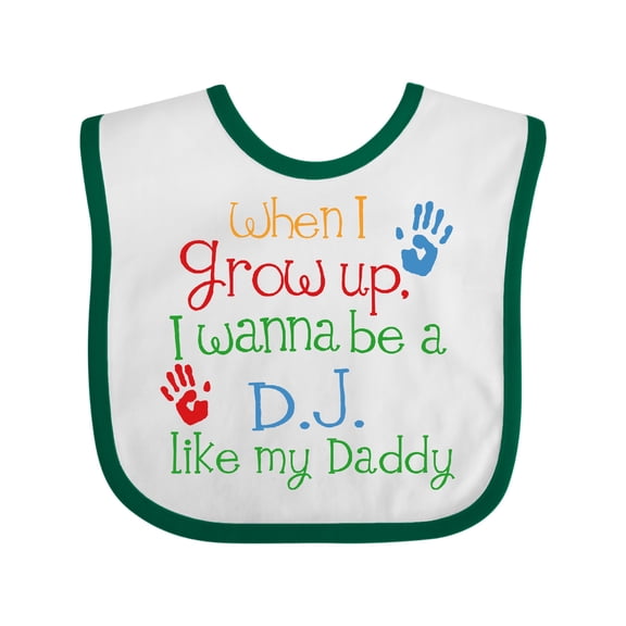 Inktastic DJ Like Daddy Boys or Girls Baby Bib
