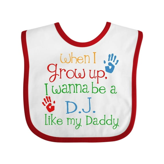 Inktastic DJ Like Daddy Boys or Girls Baby Bib