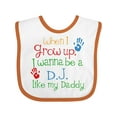 thumbnail image 1 of Inktastic DJ Like Daddy Boys or Girls Baby Bib, 1 of 4