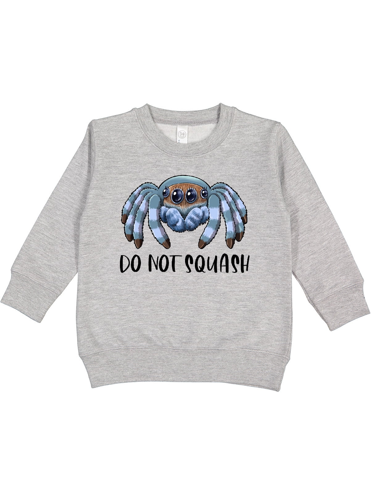 Inktastic Do Not Squash Cute Jumping Spider Toddler Sweatshirt