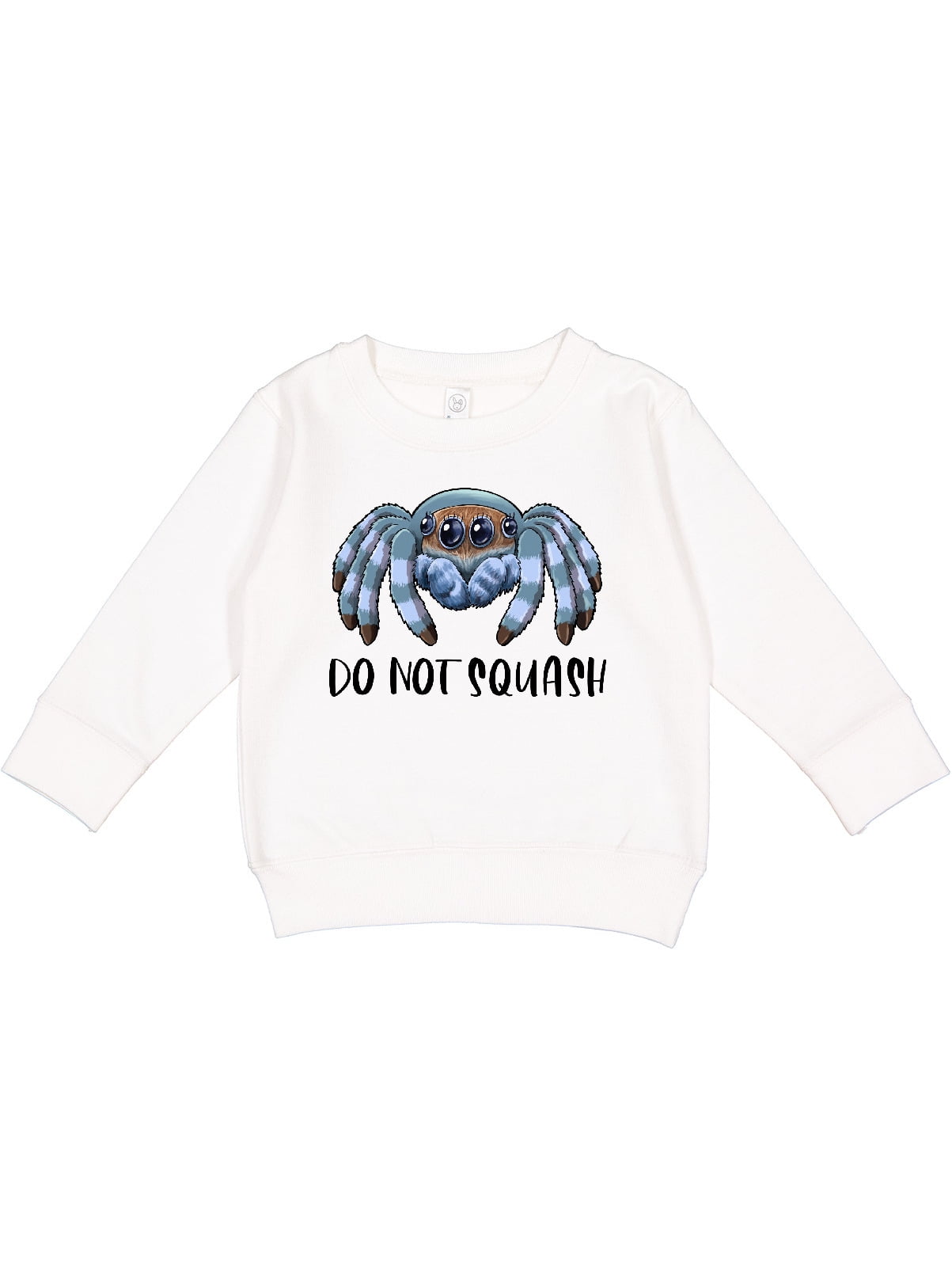 Inktastic Do Not Squash Cute Jumping Spider Toddler Sweatshirt