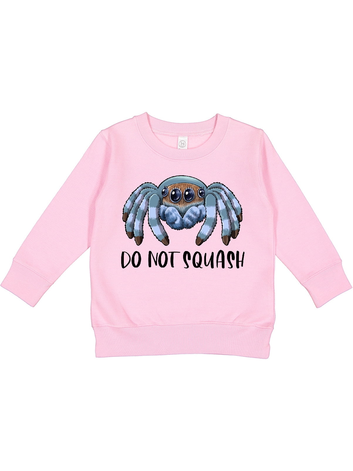 Inktastic Do Not Squash Cute Jumping Spider Toddler Sweatshirt