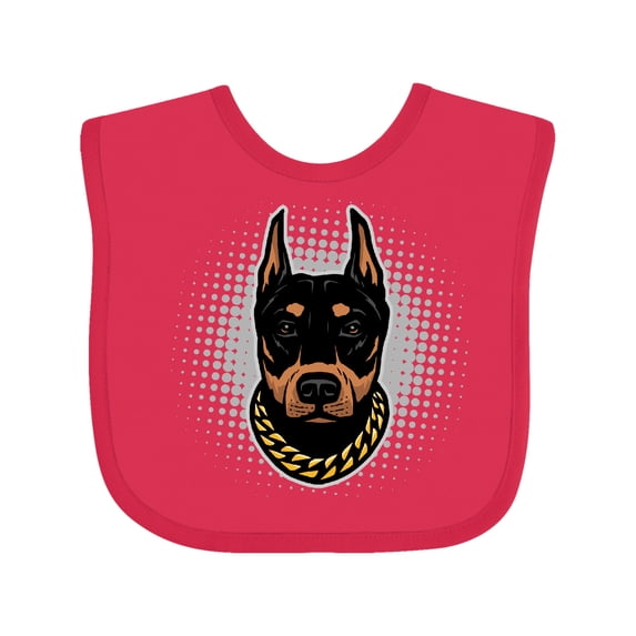 Inktastic Doberman Dog Boys or Girls Baby Bib