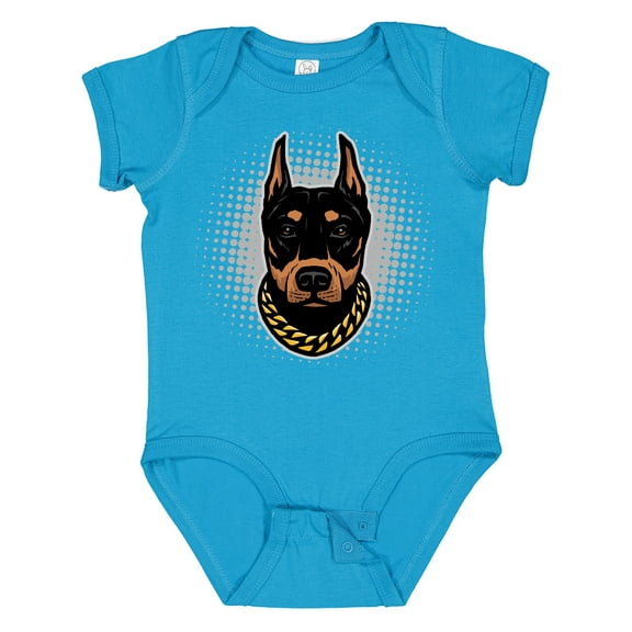 Inktastic Doberman Dog Boys or Girls Baby Bodysuit