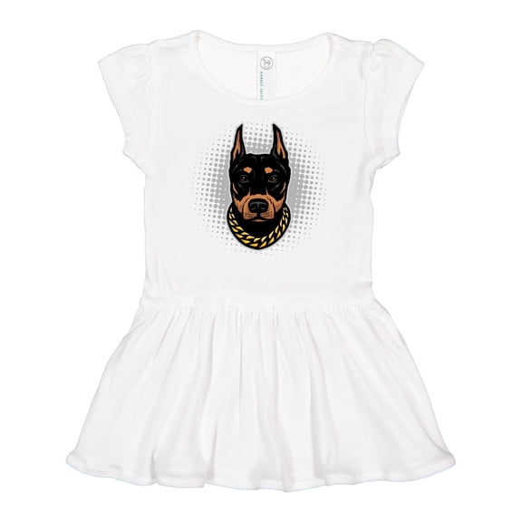 Inktastic Doberman Dog Gift Idea Girls Baby Dress