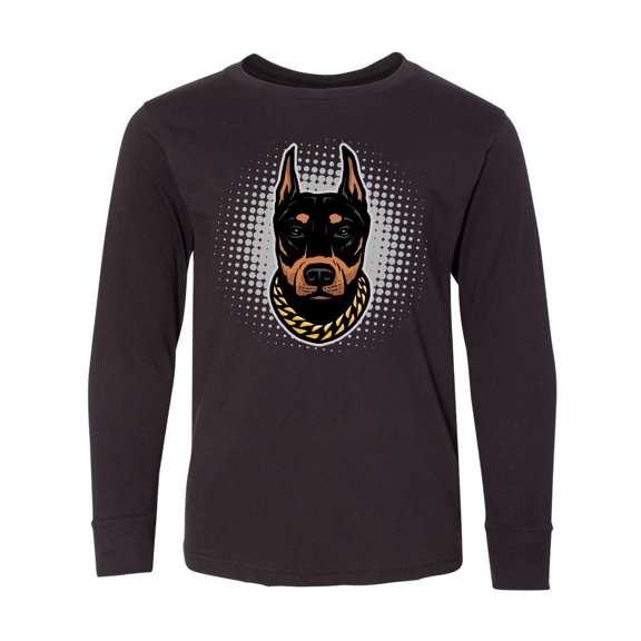 Inktastic Doberman Dog Long Sleeve Youth T-Shirt