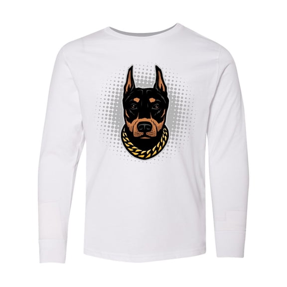 Inktastic Doberman Dog Long Sleeve Youth T-Shirt