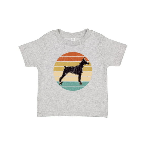 Inktastic Doberman Dog Retro Sunset Boys or Girls Baby T-Shirt