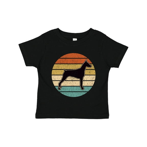 Inktastic Doberman Dog Retro Sunset Boys or Girls Toddler T-Shirt