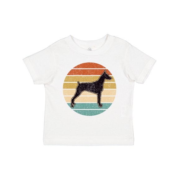 Inktastic Doberman Dog Retro Sunset Boys or Girls Toddler T-Shirt