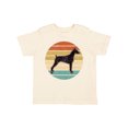 thumbnail image 1 of Inktastic Doberman Dog Retro Sunset Boys or Girls Toddler T-Shirt, 1 of 5