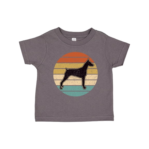 Inktastic Doberman Dog Retro Sunset Boys or Girls Toddler T-Shirt