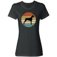 thumbnail image 1 of Inktastic Doberman Dog Retro Sunset Women's T-Shirt, 1 of 5