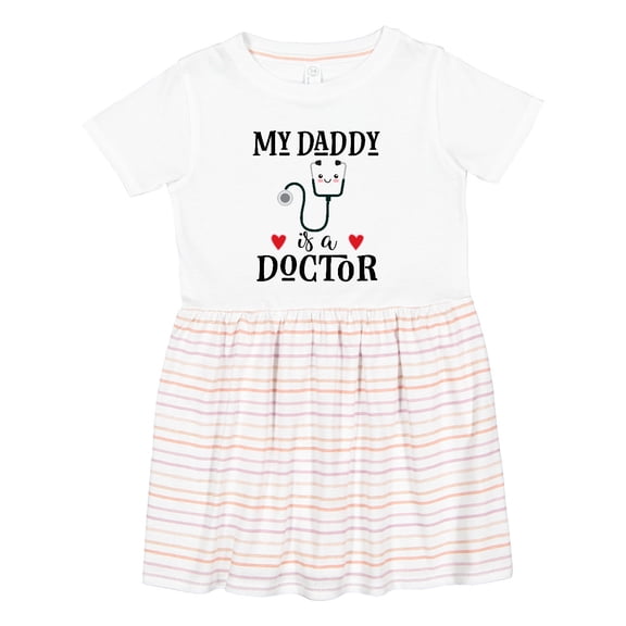 Inktastic Doctor Daddy Physician Baby Girls Toddler Dress