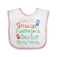 thumbnail image 1 of Inktastic Doctor Like Mommy Boys or Girls Baby Bib, 1 of 4