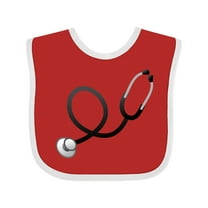 Inktastic Doctor Stethoscope Boys or Girls Baby Bib