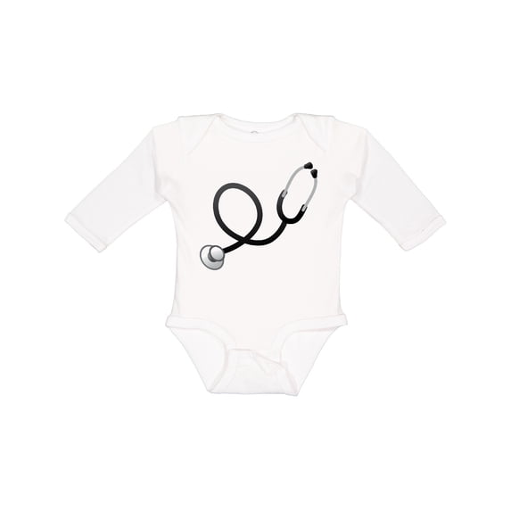 Inktastic Doctor Stethoscope Boys or Girls Long Sleeve Baby Bodysuit