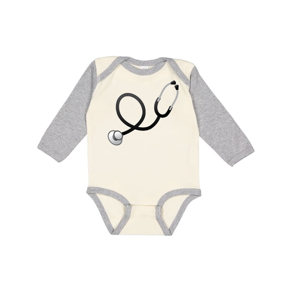 Inktastic Doctor Stethoscope Boys or Girls Long Sleeve Baby Bodysuit