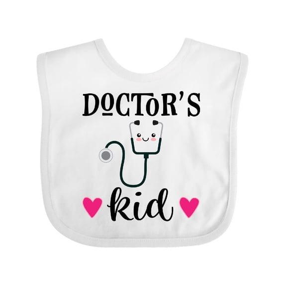 Inktastic Doctors Kid Physician Stethoscope Girls Baby Bib