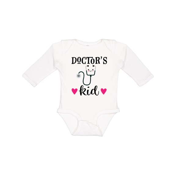 Inktastic Doctors Kid Physician Stethoscope Girls Long Sleeve Baby Bodysuit