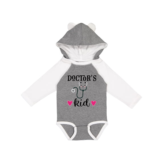 Inktastic Doctors Kid Physician Stethoscope Girls Long Sleeve Baby Bodysuit