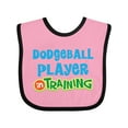 thumbnail image 1 of Inktastic Dodgeball player in training Boys or Girls Baby Bib, 1 of 4