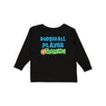 thumbnail image 1 of Inktastic Dodgeball player in training Boys or Girls Long Sleeve Toddler T-Shirt, 1 of 5