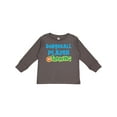 thumbnail image 1 of Inktastic Dodgeball player in training Boys or Girls Long Sleeve Toddler T-Shirt, 1 of 5