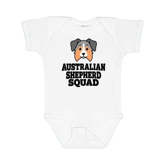 Inktastic Dog Australian Shepherd Squad Boys or Girls Baby Bodysuit