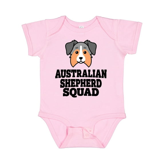 Inktastic Dog Australian Shepherd Squad Boys or Girls Baby Bodysuit