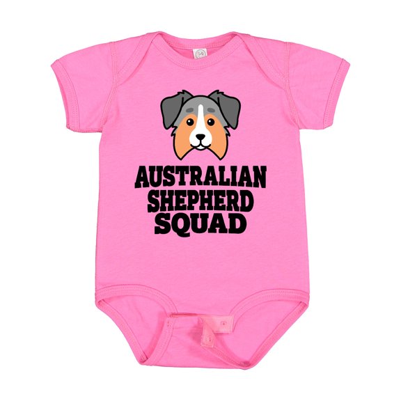 Inktastic Dog Australian Shepherd Squad Boys or Girls Baby Bodysuit