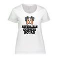 thumbnail image 1 of Inktastic Dog Australian Shepherd Squad Women's Plus Size T-Shirt, 1 of 5