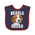 thumbnail image 1 of Inktastic Dog Beagle Squad Boys or Girls Baby Bib, 1 of 4