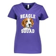 thumbnail image 1 of Inktastic Dog Beagle Squad Women's V-Neck T-Shirt, 1 of 5