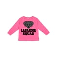 thumbnail image 1 of Inktastic Dog Black Labrador Squad Boys or Girls Long Sleeve Toddler T-Shirt, 1 of 5