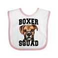 thumbnail image 1 of Inktastic Dog Boxer Squad Boys or Girls Baby Bib, 1 of 4
