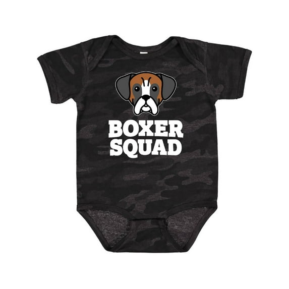 Inktastic Dog Boxer Squad Boys or Girls Baby Bodysuit