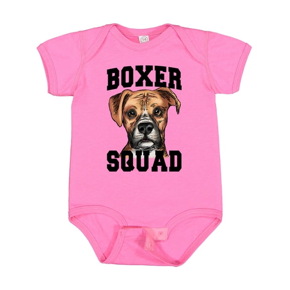 Inktastic Dog Boxer Squad Boys or Girls Baby Bodysuit