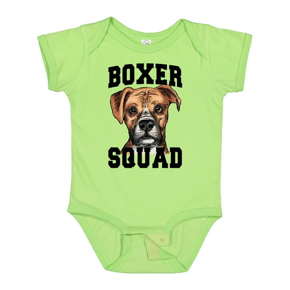 Inktastic Dog Boxer Squad Boys or Girls Baby Bodysuit