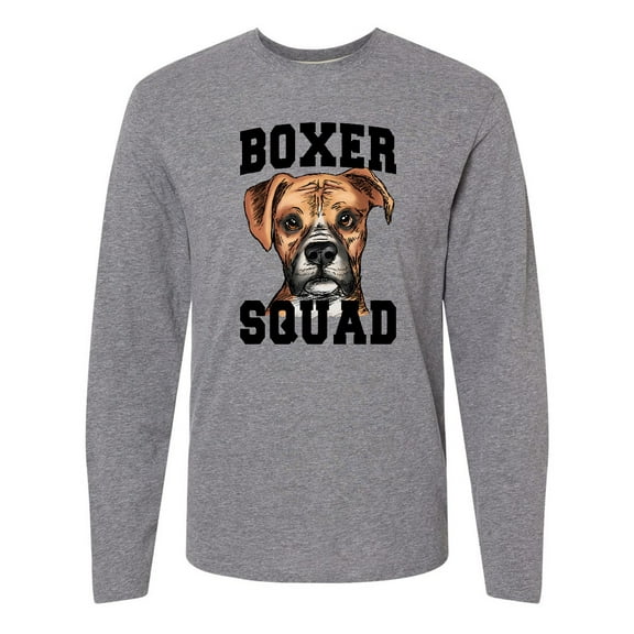 Inktastic Dog Boxer Squad Long Sleeve T-Shirt
