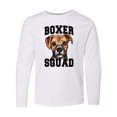 thumbnail image 1 of Inktastic Dog Boxer Squad Long Sleeve Youth T-Shirt, 1 of 5