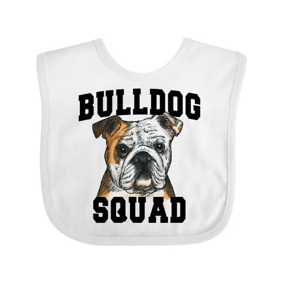Inktastic Dog Bulldog Squad Boys or Girls Baby Bib