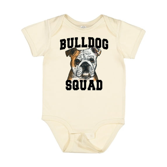 Inktastic Dog Bulldog Squad Boys or Girls Baby Bodysuit