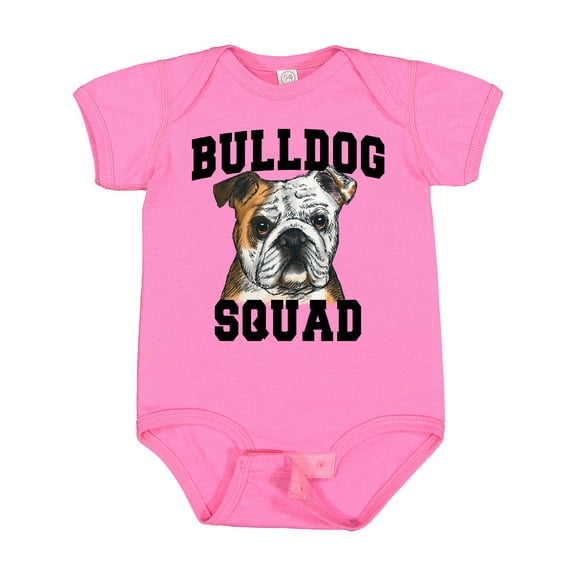 Inktastic Dog Bulldog Squad Boys or Girls Baby Bodysuit